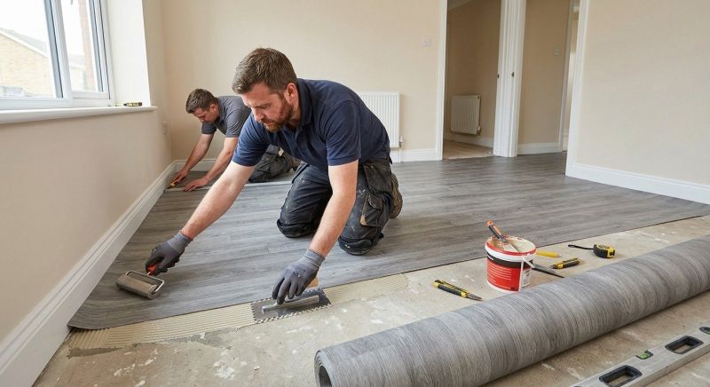 Sheet Linoleum Installation in Everett, WA