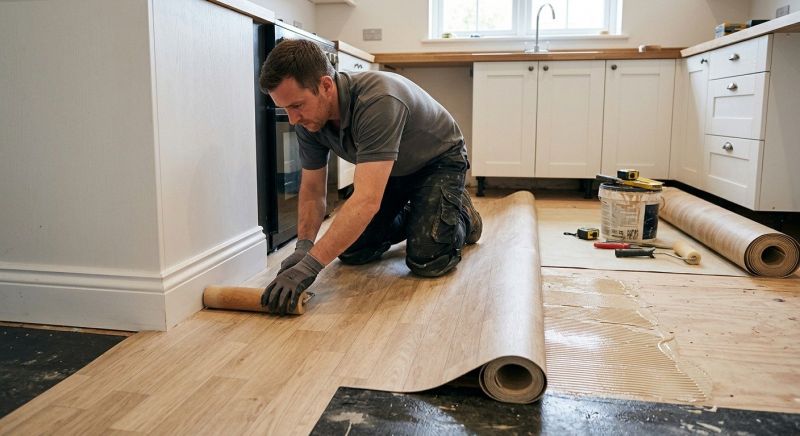 Sheet Linoleum Installation in Monroe, WA