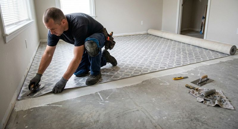 Sheet Linoleum Installation in Monroe, WA
