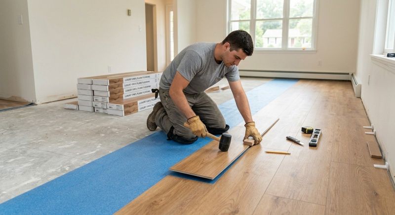Vinyl Plank Floor Installation in Everett, WA